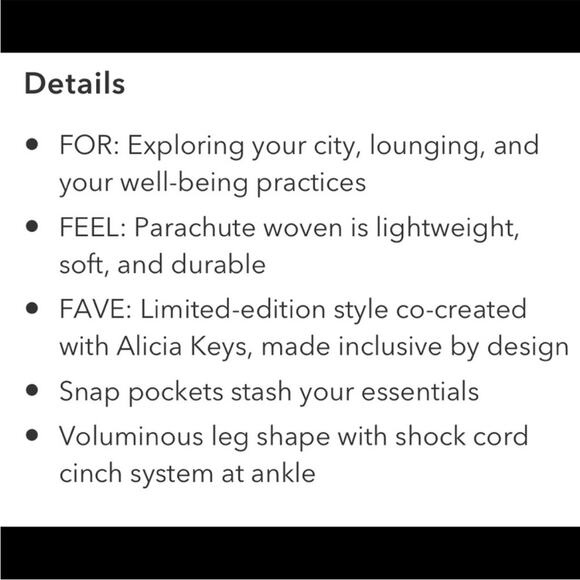 NWT Athleta X Alicia Keys high waist utility pant, 18 - Picture 5 of 15